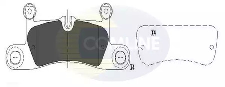 Тормозные колодки COMLINE CBP06048