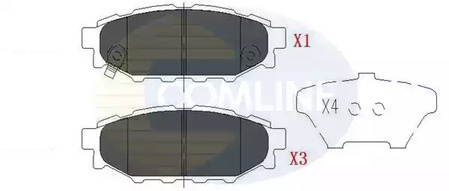 Колодки тормозные дисковые COMLINE CBP36052
