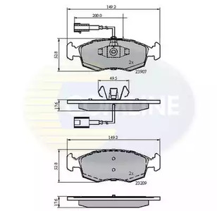 Колодки COMLINE CBP12044