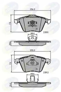 Колодки пер COMLINE CBP01752