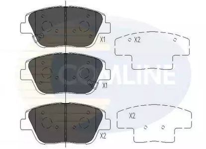 Колодки hyu sonata 06 - COMLINE CBP36080