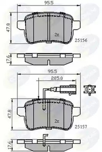 Колодки alfa giulietta 10 - COMLINE CBP12103