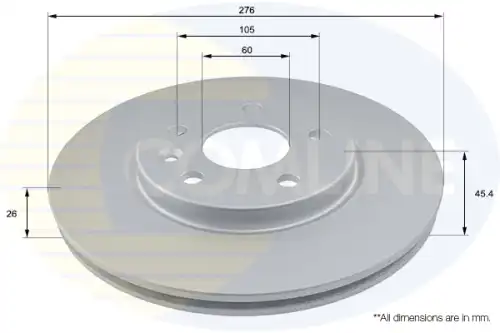 Тормозные диски COMLINE ADC1167V