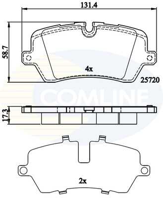 Тормозные колодки COMLINE CBP02256