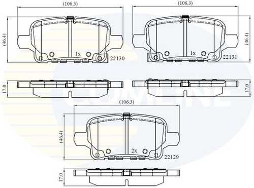 Тормозные колодки COMLINE CBP32373