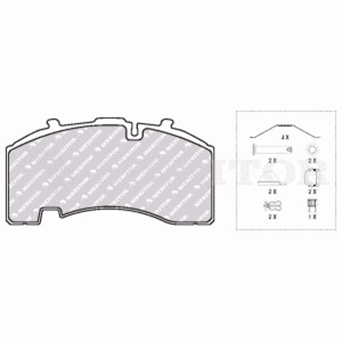 Комплект тормозных колодок дисковый тормоз brake pad kit
