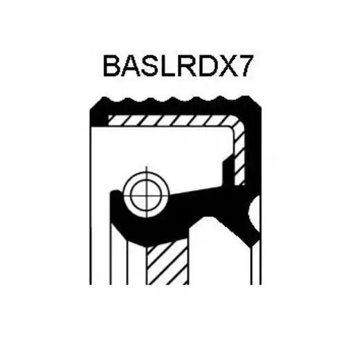 Сальник к-вала ptfe/acm перед 136x159x13 baptslvrdx7 CORTECO 200 360 83B