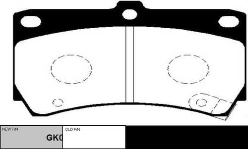 Gk0509 колодки дисковые передние CTR GK0509