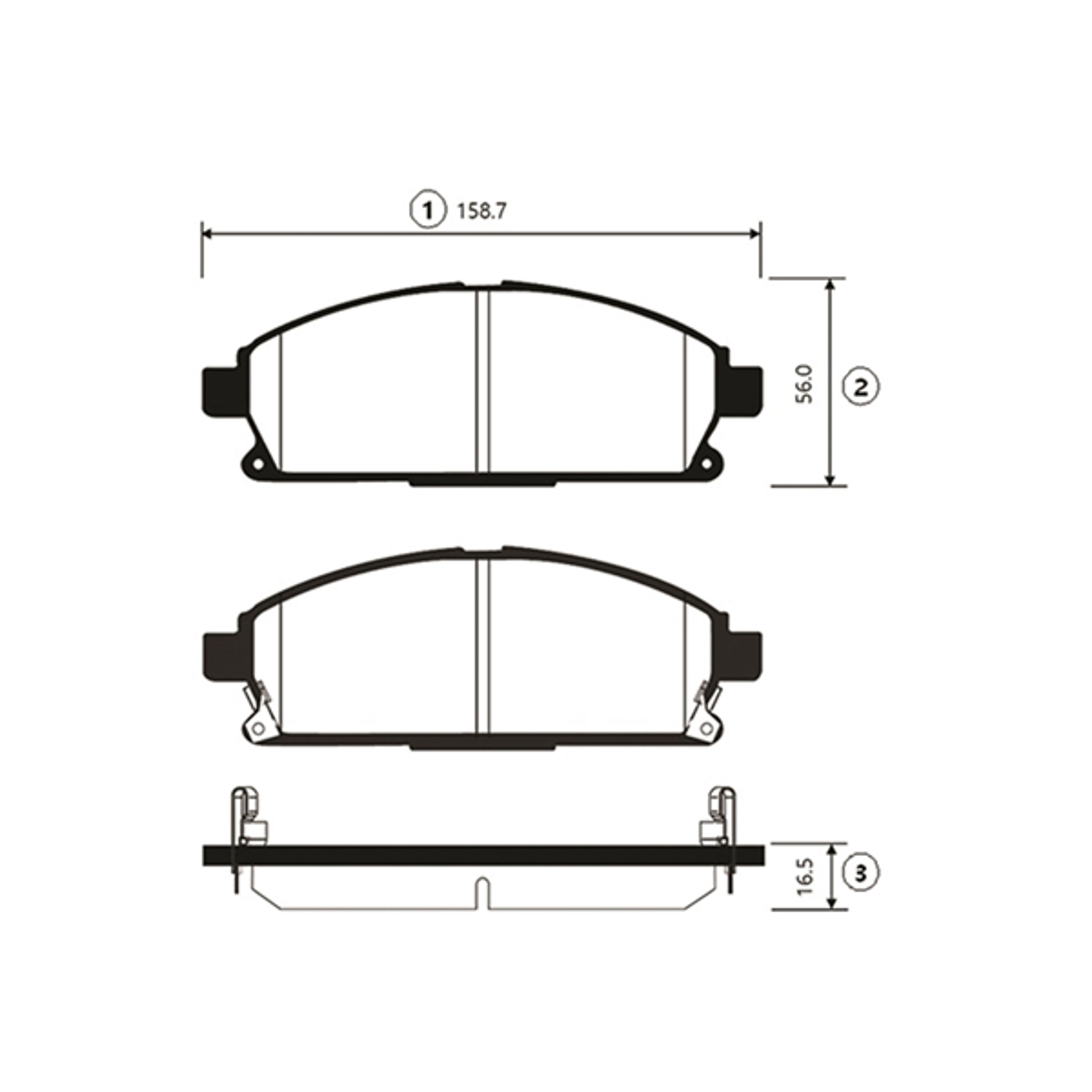 Brake pad CTR GK0840