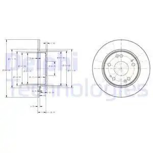 Тормозные диски DELPHI BG4118C