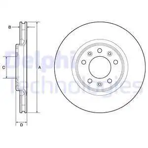 Тормозные диски DELPHI BG4806C
