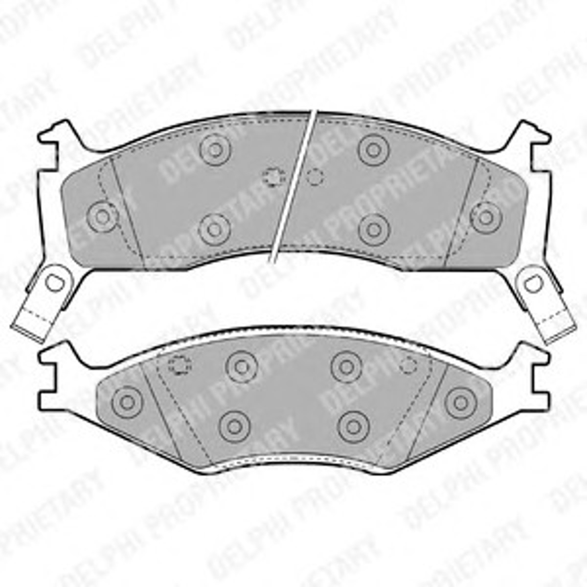 Колодки тормозные дисковые DELPHI LP1021