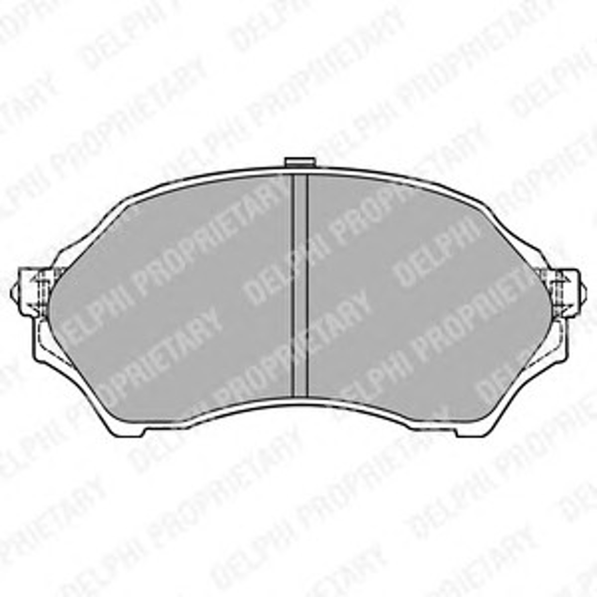 Колодки тормозные дисковые DELPHI LP1440