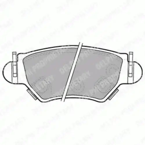 Тормозные колодки DELPHI LP1553