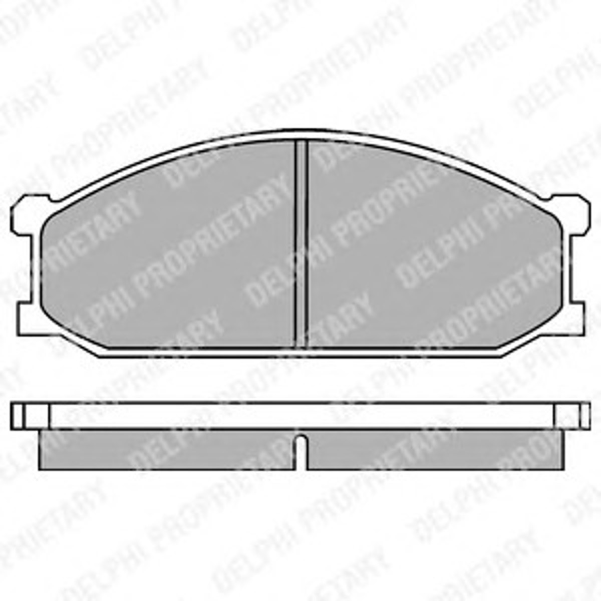 Колодки тормозные дисковые DELPHI LP280