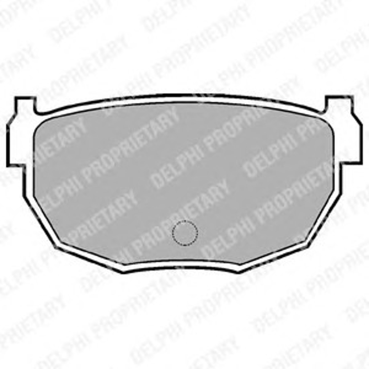 Комплект тормозных колодок дисковый тормоз DELPHI LP570
