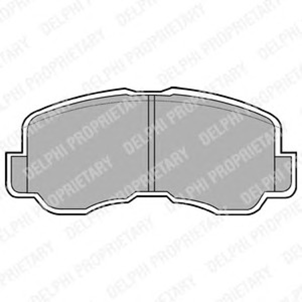 Колодки тормозные дисковые DELPHI LP640