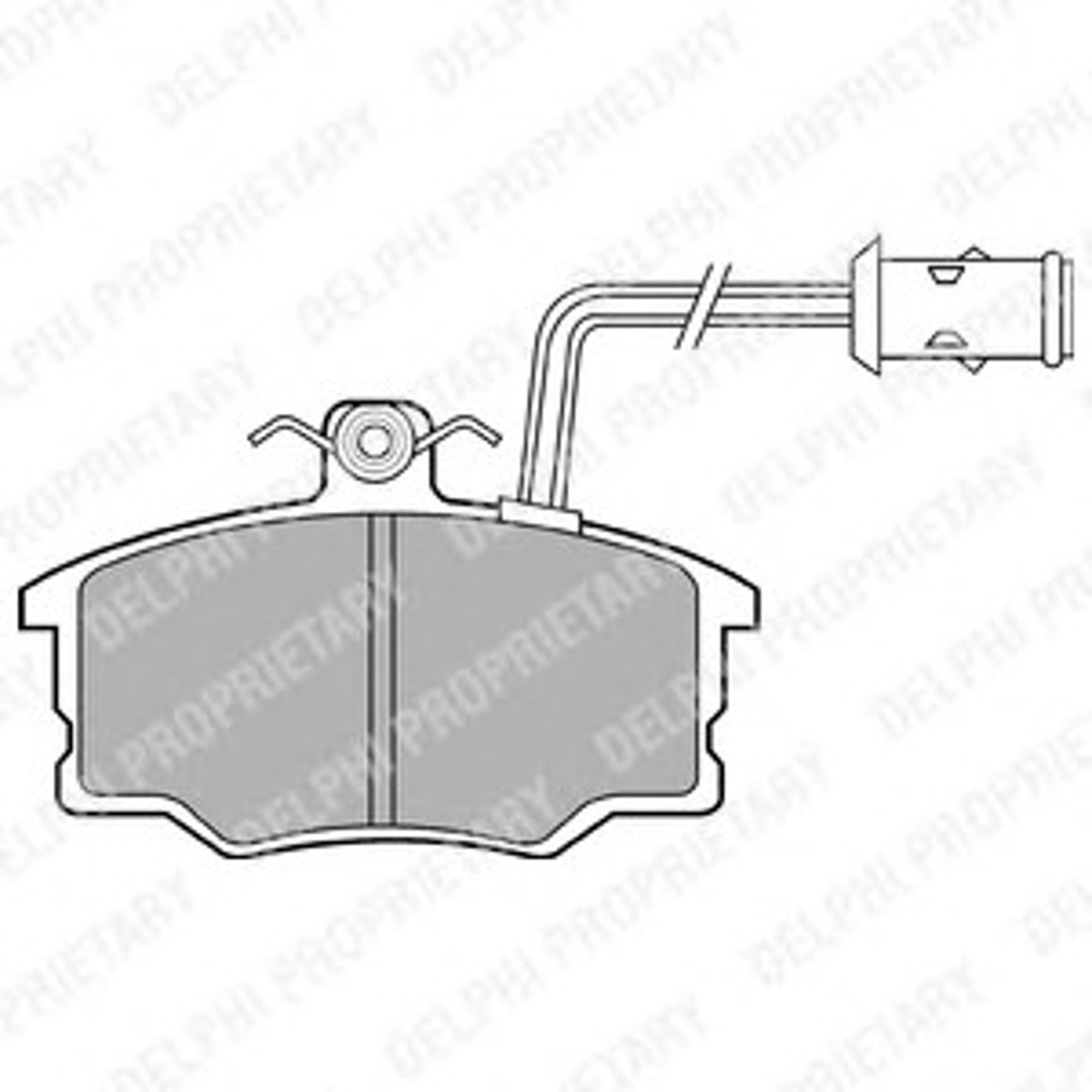 Колодки тормозные дисковые DELPHI LP674