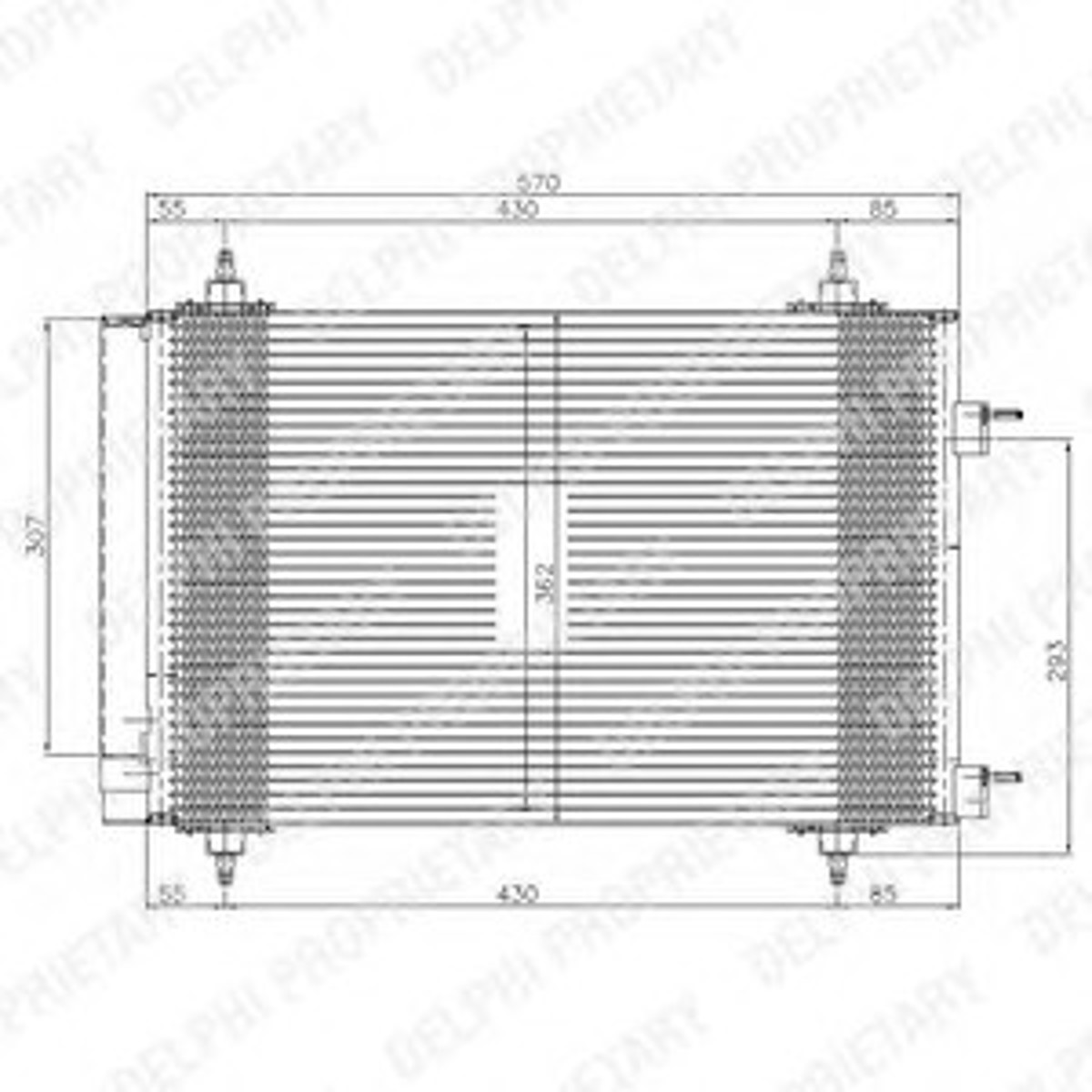 Конденсатор кондиционер DELPHI TSP0225549