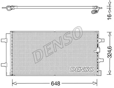 Конденсатор кондиционера DENSO DCN02044