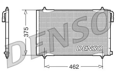Конденсатор кондиционера DENSO DCN21006