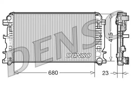 Радиатор охлаждение двигателя DENSO DRM17018