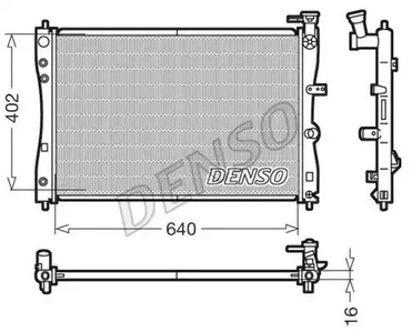 Радиатор охлаждения двигателя DENSO DRM45005