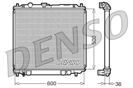 Радиатор охлаждения двигателя DENSO DRM45014