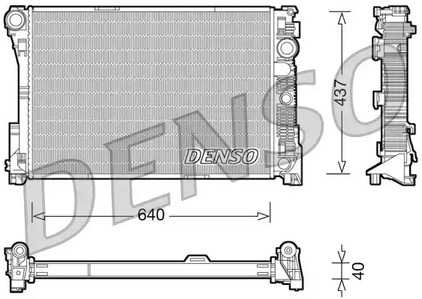 Радиатор системы охлаждения DENSO DRM17045