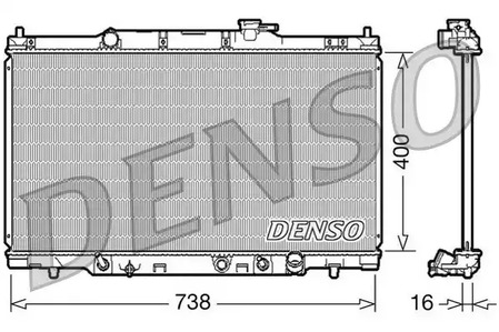 Радиатор системы охлаждения DENSO DRM40012