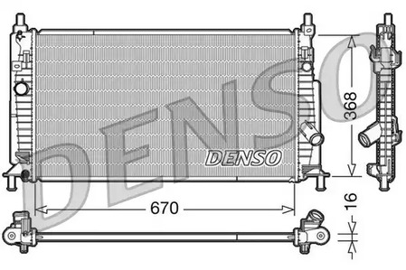 Радиатор системы охлаждения DENSO DRM44020