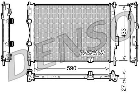 Радиатор охлаждения двигателя DENSO DRM46019