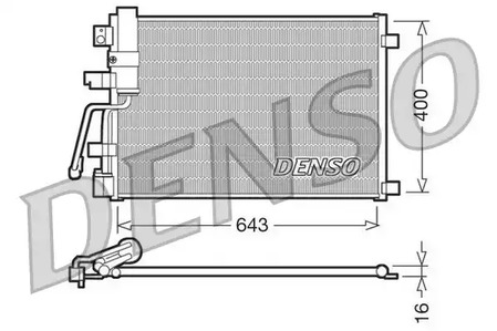 Конденсатор кондиционера DENSO DCN46003