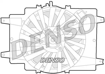 Вентилятор охлаждение двигателя DENSO DER01008