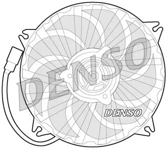 Вентилятор охлаждение двигателя DENSO DER07007