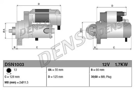 Стартер DENSO DSN1003