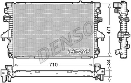 Радиатор охлаждение двигателя DENSO DRM32040