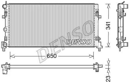 Радиатор охлаждение двигателя DENSO DRM02015