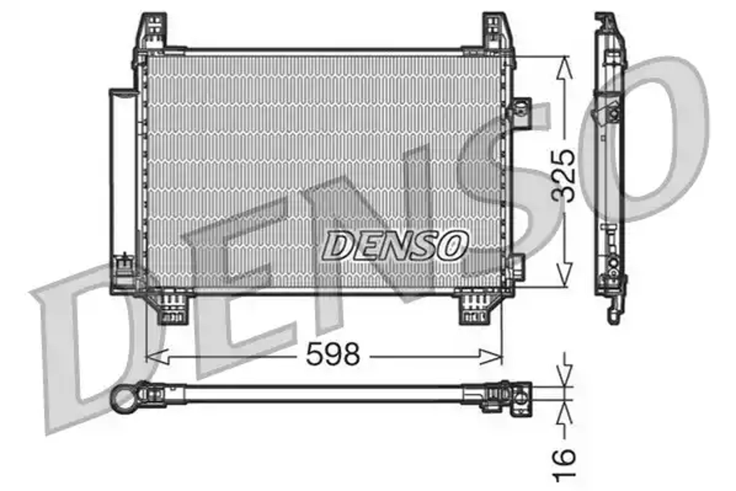 Радиатор кондиционера DENSO DCN50007