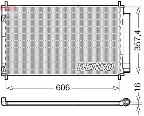 Dcn50058 радиатор кондиционера DENSO DCN50058