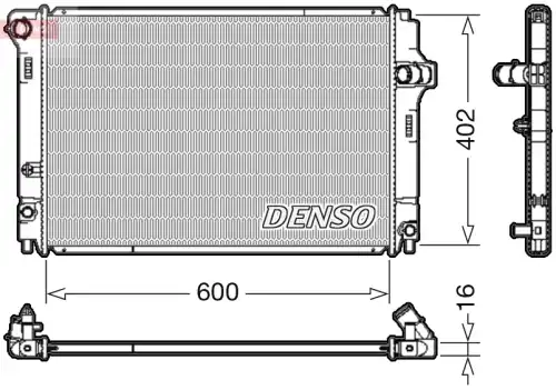 Радиатор охлаждения двигателя DENSO DRM50089