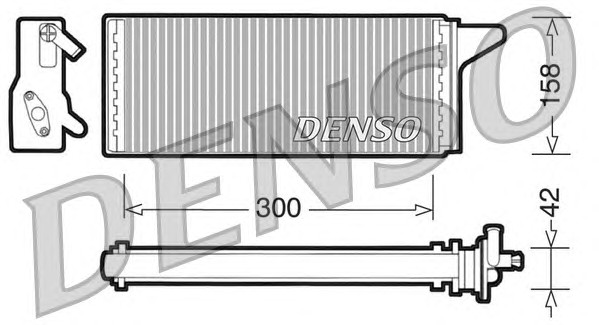 Теплообменник отопление салона DENSO DRR12001