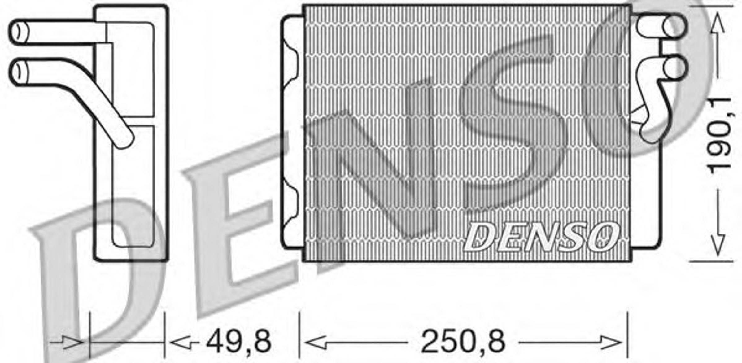 Радиатор отопителя DENSO DRR33010