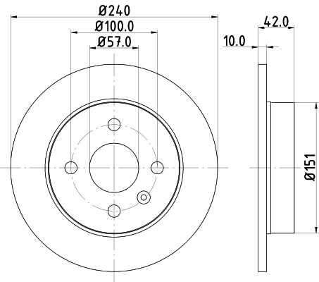 Диск тормозной DON PCD10262