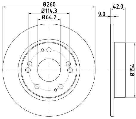 Диск тормозной DON PCD11272
