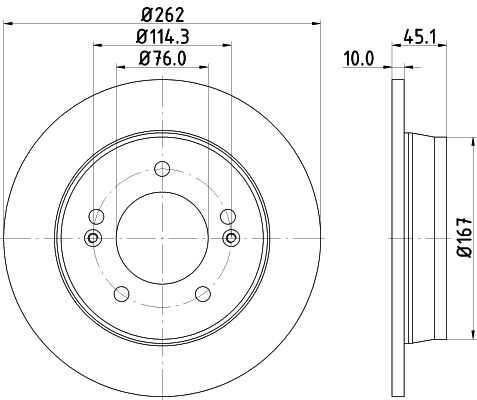 Диск тормозной DON PCD13192