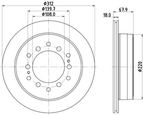 Диск тормозной DON PCD14902