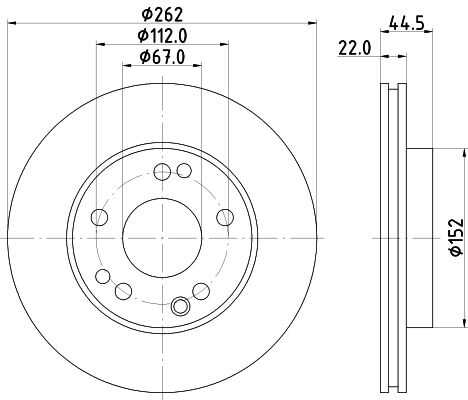 Диск тормозной DON PCD15272