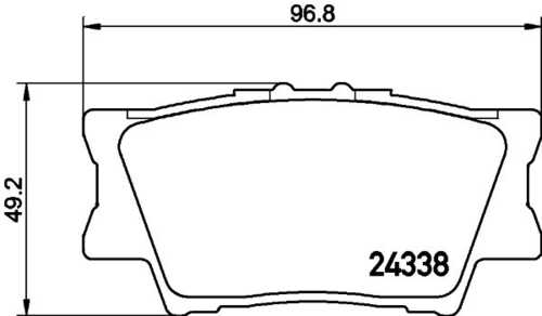 Комплект колодок для дисковых тормозов DON PCP1096