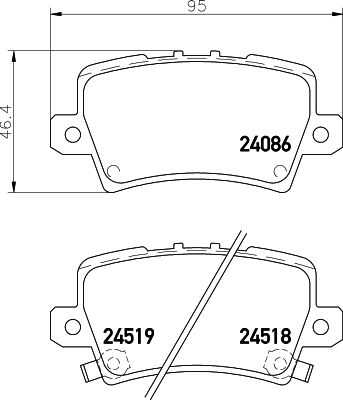 Колодки тормозные дисковые DON PCP1166
